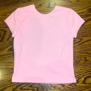 BRAND NEW OPEN BACK EDIKTED PINK TOP SIZE XS